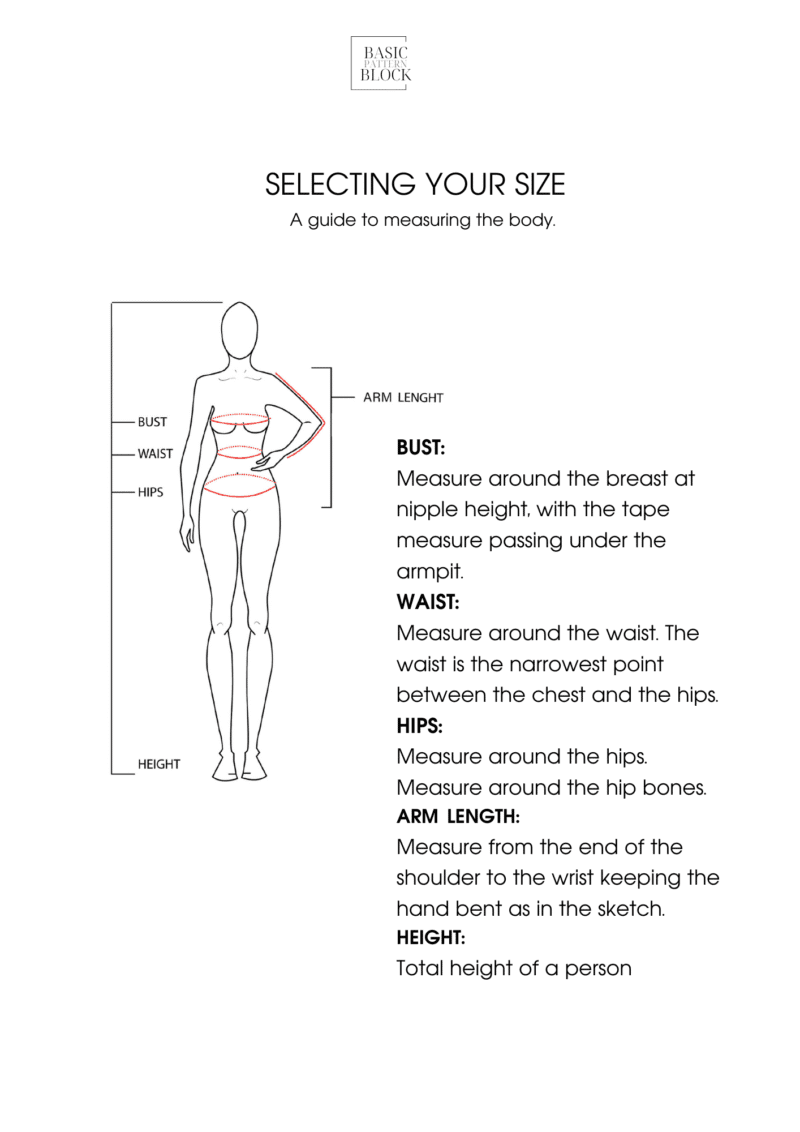 Basic Dress without Waist Seam Sewing Pattern Block |  XS- 6XL | Woven - Image 8