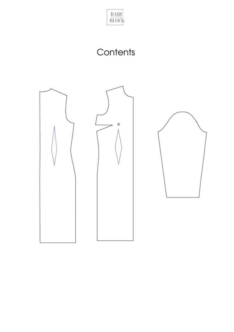 Basic Dress without Waist Seam Sewing Pattern Block |  XS- 6XL | Woven - Image 6