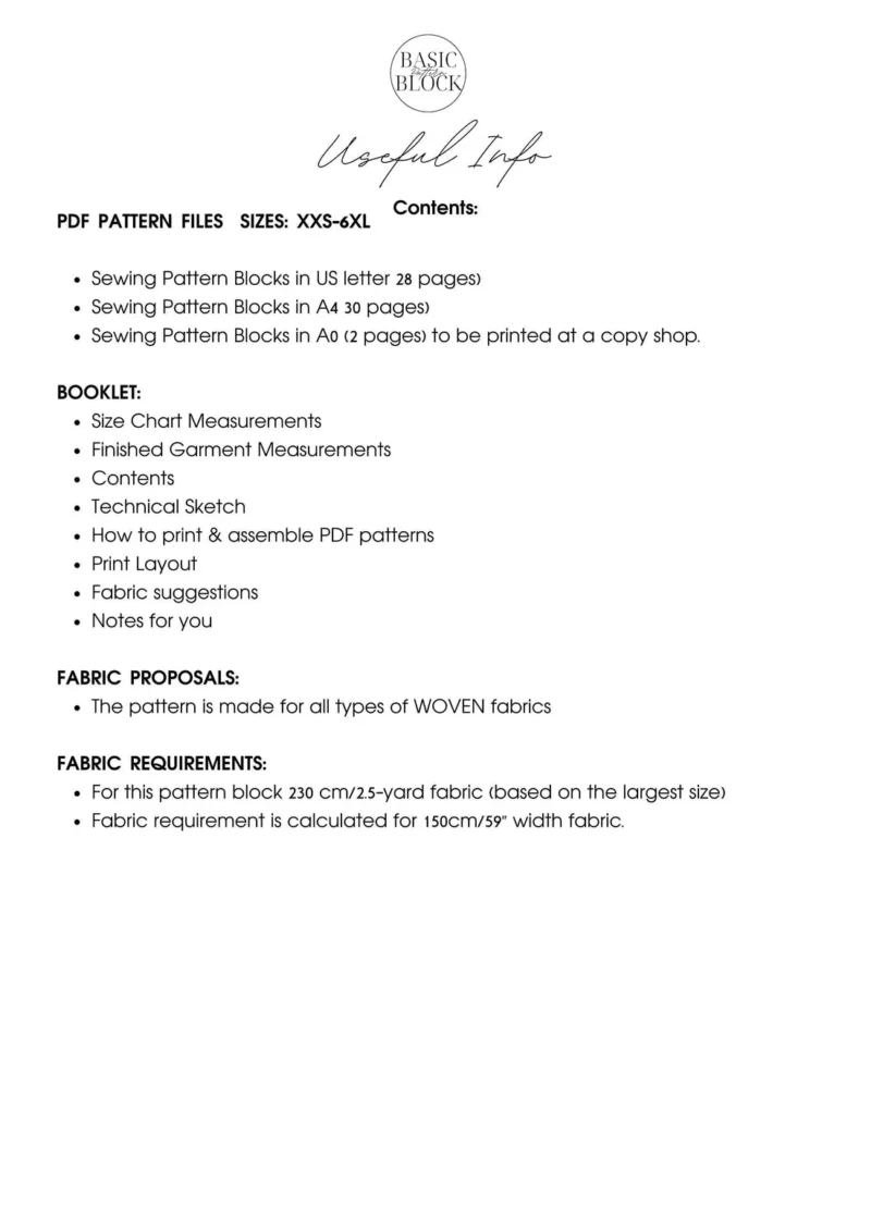 Woven Longsleeve Shirt Pattern for Women | XS-6XL Sewing - Image 7