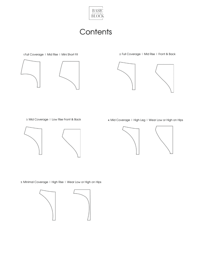 Bikini Bottoms | Sewing Pattern Block | Knitted | XXS-6XL - Image 6