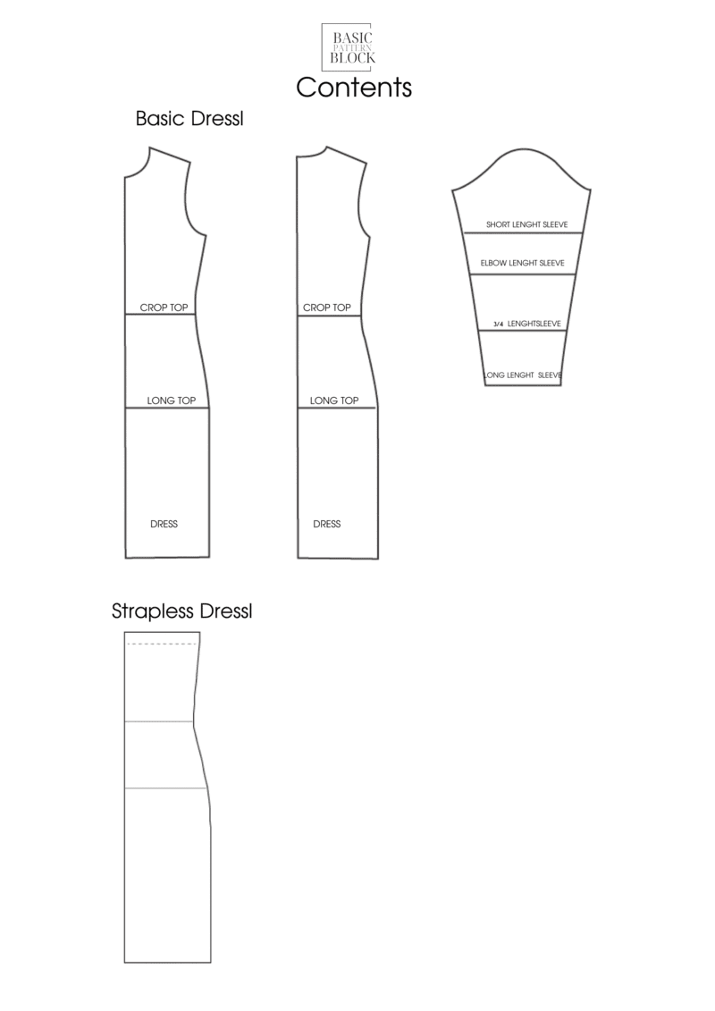 Knit Dress Bundle | Sewing Pattern Block | Knitted | XXS-6XL - Image 6