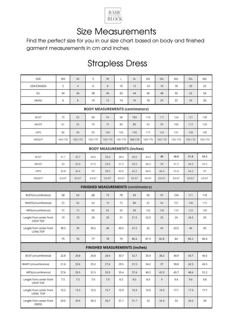 Knit Dress Bundle | Sewing Pattern Block | Knitted | XXS-6XL - Image 9