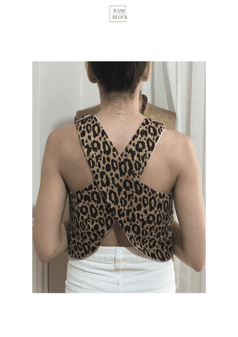 Crossback Top Sewing Pattern | XS - 6XL | Woven - Basic Pattern Block