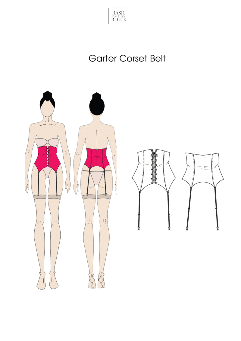 Corset Belt | Sewing Pattern Block | Woven | XS-3XL - Image 5