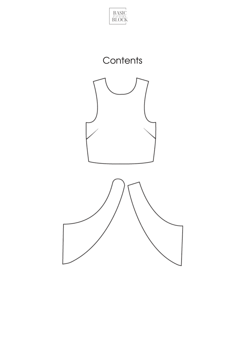 Crossback Top Sewing Pattern | XS - 6XL | Woven - Basic Pattern Block