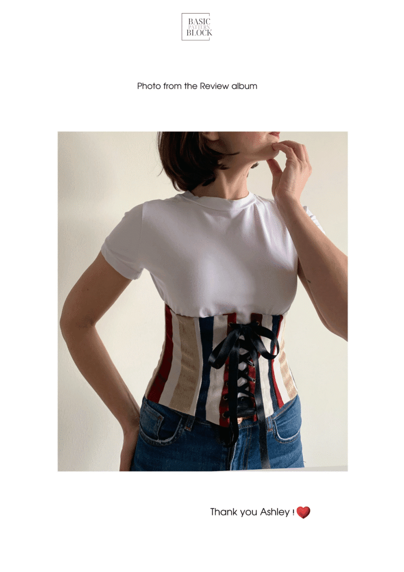 Corset Belt | Sewing Pattern Block | Woven | XS-3XL - Image 8
