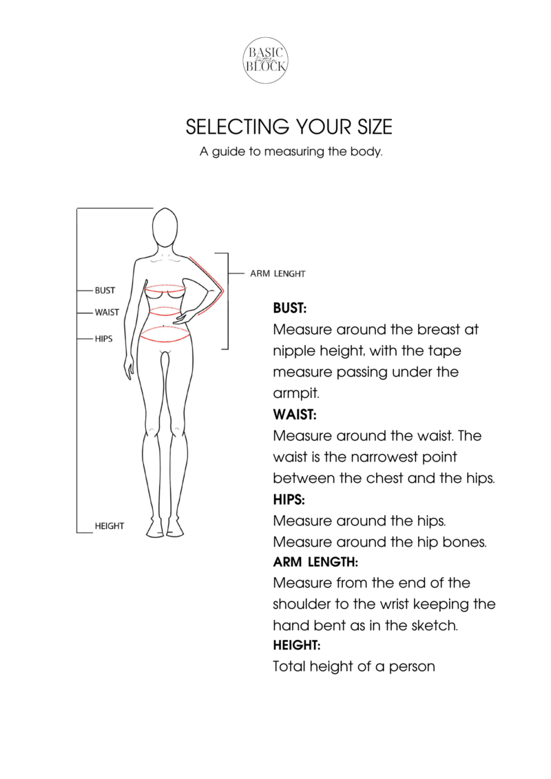 Basic Pants Sewing Pattern Block | Woven | XXS-6XL - Basic Pattern Block