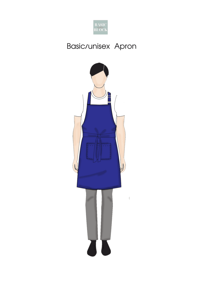 Cooking Apron | Sewing Pattern | Woven | XS-2XL - Basic Pattern Block